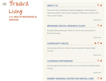 Tablet Screenshot of browardliving.org